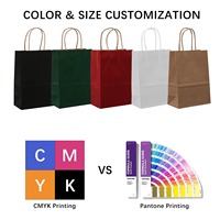 Sac de shopping en papier kraft blanc écologique avec logo personnalisé, emballage cadeau, kraft recyclable avec poignée en ruban