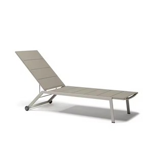 Chaise longue en aluminium de luxe moderne pour l'extérieur, mobilier pour hôtel, villa, parc et plage, utilisation en bord de piscine - Conception imperméable - Product Image 3