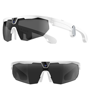 Lunettes intelligentes avec caméra unique, monture blanche, verres arc-en-ciel pour le cyclisme et l'utilisation en extérieur - Product Image 6