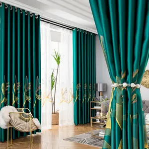 Sunny Textile Light Luxury Curtains For Home Modern Window Curtains Embroidery Blackout Curtain