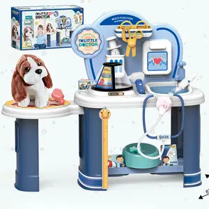 Chiot Pet Care Play Set Table de soins infirmiers médicaux Jouets Kit de médecin vétérinaire pour les enfants