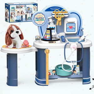 Chiot Pet Care Play Set Table <span class=keywords><strong>de</strong></span> soins infirmiers médicaux Jouets Kit <span class=keywords><strong>de</strong></span> médecin vétérinaire pour les enfants - Product Image 1