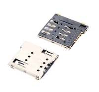 Conector de tarjeta SIM MUP de 6 pines, lector de tarjetas micro SIM para medidor inteligente, POS, GPS, soporte para tarjeta SIM. Gran venta en India, Singapur, Vietnam.