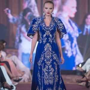 Elegante Vestido de Noche para Boda/Fiesta con Bordado Zardozi Premium de Alta Calidad - Product Image 1