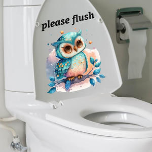 Pegatina de Dibujos Animados para Inodoro, Cubierta de Baño, Pegatinas de Flores, Plantas, Animales, Decoración PARA EL Hogar, <span class=keywords><strong>Mural</strong></span> de Animales, Calcomanías para Refrigerador - Product Image 6