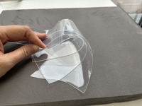 Film EVA souple transparent super clair de couleur personnalisée de 0.3mm pour film d'emballage, sac cosmétique, trousse à crayons