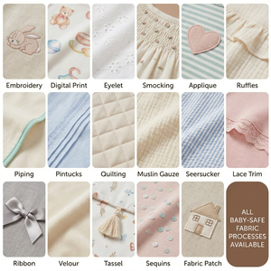Vestito in Lino per <span class=keywords><strong>Neonata</strong></span> Pinuotu, Senza Maniche con Volant, Rosa, Abito Principessa con Bottoni per Feste, 1 Anno 0-6 Mesi - Product Image 2
