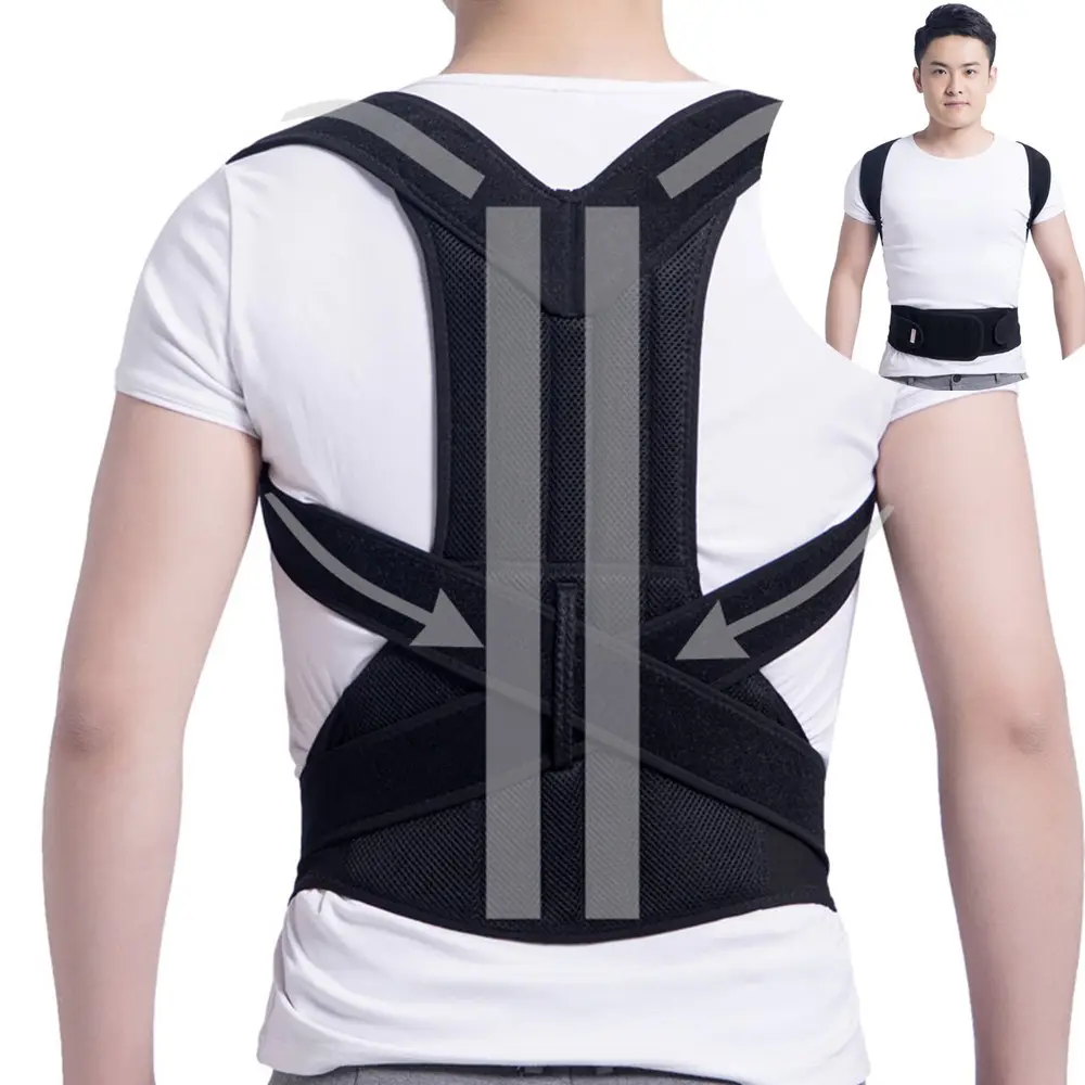 Nam Giới Và Phụ Nữ Tư Thế Corrector Full Back Cột Sống Hỗ Trợ Giảm Đau Neoprene Trở Lại Hỗ Trợ Belt Cho Tư Thế Corrector