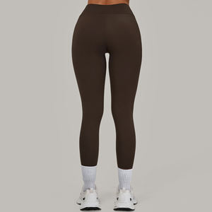 Gcwave กางเกงโยคะยกสะโพกเอวสูง, กางเกงกีฬารัดรูประบายอากาศได้ดีแห้งเร็วเย็บสีตัดกัน - Product Image 4