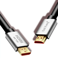 Câble à fibre optique haute vitesse 2.0 4K/8K avec connecteurs plaqués or, blindage tressé en PVC pour utilisation avec haut-parleur téléphonique 1m 1.5m 2m