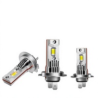 Nouvelle ampoule de phare LED pour voiture à haute luminosité, taille mini, CANBUS, refroidissement par ventilateur, lumière blanche 6000K, étanche IP65/67, garantie de 24 mois