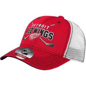 Casquette de camionneur en mesh pour jeunes Detroit Red, réglable, respirante, imprimée en sérigraphie - Product Image 2