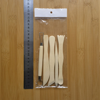 5 pièces PVC argile Sculpture couteau poterie outils ensemble Source Stock manche en bois argile molle outils de modélisation