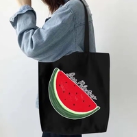 Sacs fourre-tout en toile avec logo personnalisé 3D numérique impression Portable décontracté grande capacité carte de la Palestine pour les femmes