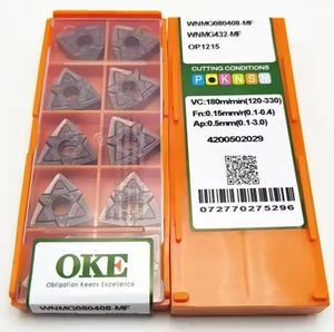 WNMG080408-MF OP 1215 CNC biến lưỡi cứng <span class=keywords><strong>Carbide</strong></span> hợp kim chèn cho máy tiện thép không gỉ gia công Hộp bao bì OEM - Product Image 2