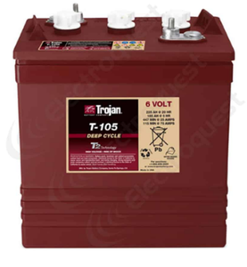 Batterie au plomb à cycle profond T-105 batterie au plomb <span class=keywords><strong>Troja</strong></span> 6V 225AH inondée Club Car - Product Image 6