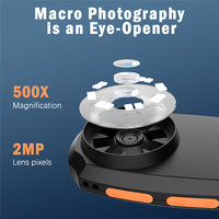 Ultra Macro Handheld Digital Microscope with 2.0 Inch Screen, Portable 500x Magnifying Glass 8 Adjustable 3-Level LED Lights