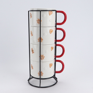 Base de Cerámica <span class=keywords><strong>para</strong></span> Pastel con Diseño de Casa de Jengibre Navideña, Pedestal Festivo con Puntos <span class=keywords><strong>para</strong></span> Postres, Exhibidor de Pasteles <span class=keywords><strong>para</strong></span> Fiestas, 10 Pulgadas - Product Image 3