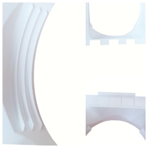 Professionnel Portable Blanc ABS Plastique 5.9 Pouces Carré Climatisation Connecteur Pièces Anti-Corrosion <span class=keywords><strong>Protection</strong></span> Solaire Manuel - Product Image 3
