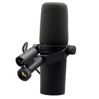 Microphone dynamique filaire SM7B, micro XLR en métal à directivité cardioïde avec réduction du bruit pour podcast, conférence et studio