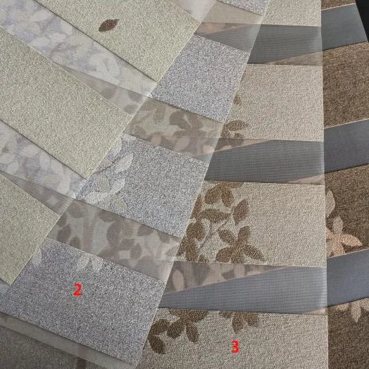 Yeni tasarım zebra kör karartma kumaşı perdeleri güneşlikler kumaşlar panjur