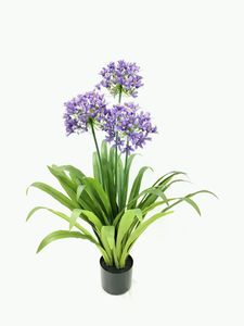 Amazon sıcak satmak kuzey ab yeşillik bitkiler manzara ürünleri simülasyon nersus 33 yaprakları ve 3 çiçek ve 90 cm - Product Image 2