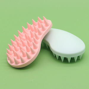 Pet Brush Wet and Dry Cat Float Hair Cleaning Silicone Massage Brush <b>Dog</b> <b>Bath</b> Supplies - Product Image 1