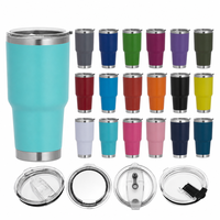 Gobelets isothermes en acier inoxydable de 30 oz, vente en gros, logo personnalisé, roses, pour voyage et allaitement, avec couvercle sans BPA, pour gravure laser