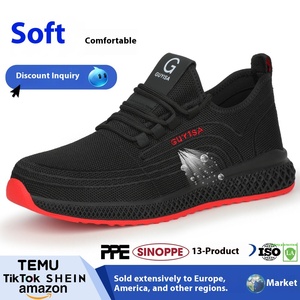 Chaussures de travail confortables anti-perforation et anti-écrasement pour hommes et femmes, avec embout en acier, respirantes et protectrices – Offre spéciale transfrontalière - Product Image 3