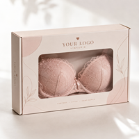 Boîtes d'emballage personnalisées pour vêtements, sous-vêtements, soutiens-gorge, vêtements de nuit, boîtes express, boîtes en carton ondulé avec fenêtres transparentes