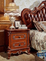 Lit de style européen de luxe, taille king, meubles royaux, ensemble de chambre à coucher antique doré pour hôtel