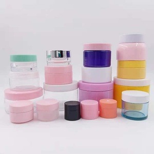 Eco Friendly Cosmetic 100ml 200ml 250ml 300ml 4oz 6oz 8oz 10oz Cream Container Pink Clear <b>Plastic</b> <b>Jar</b> Cosmetic With Screw Lids - Product Image 2