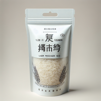 Sac d'emballage de riz personnalisé prévention des fuites de stockage 5kg 10kg 25kg 50kg sac de riz d'emballage en plastique avec boucle de poignet