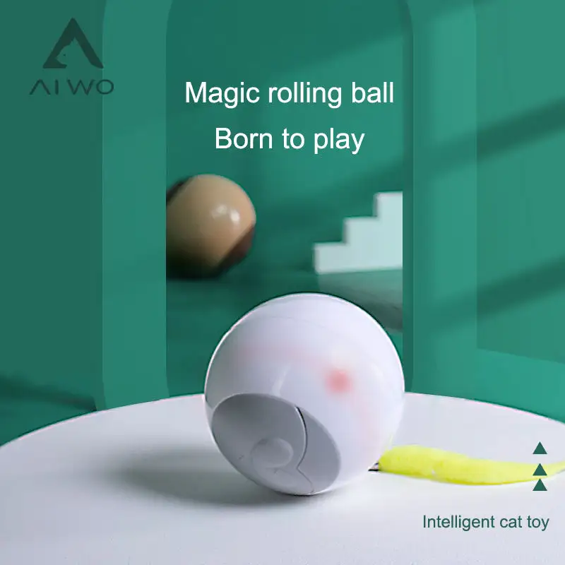 360 डिग्री यूएसबी चार्ज समायोज्य इलाज वितरण इंटरैक्टिव कस्टम कुत्ते रोलिंग संवेदी गेंद