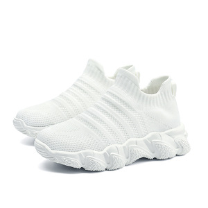 Chaussures de marche décontractées unisexe en maille respirante à bout rond, légères, style chaussette, toutes saisons - Product Image 5