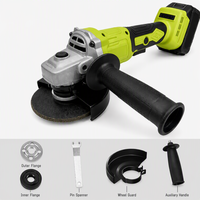 Meuleuse d'angle sans fil 20V 5 pouces, sans balais, 1400W, 10000 tr/min, outil électrique portable pour réparation de garage et bricolage