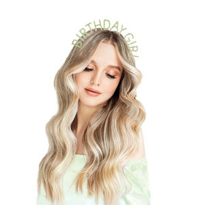 حفلة عيد ميلاد حجر الراين خطابات عيد ميلاد عقال أنثى nehair الملحقات فتاة عصابات الرأس - Product Image 2