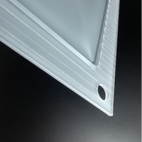 Plaque en polycarbonate UL94 V-0, fabrication sur mesure, découpée sur mesure, plaque en polycarbonate gris RF, plaque en plastique PC pour chargeur de véhicule électrique