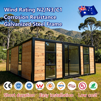 Maison conteneur pliable préfabriquée certifiée selon la norme australienne, maison mobile compacte 2, 3 ou 4 chambres