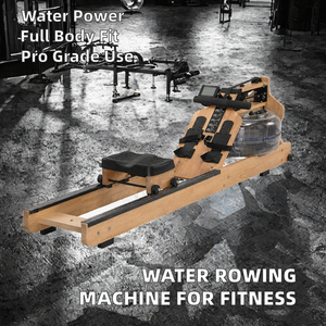 Máquina de remo de agua de madera silenciosa para entrenamiento de cuerpo completo, entrenador de fitness para interiores, para uso doméstico y comercial - Product Image 2
