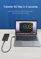 Cable USB-C 3.2 Gen2 de 100W de Fábrica MFI, 20Gbps, Pantalla 4K, 2m 1m, Cable Tipo C con Certificación MFI para iPhone 15 Pro Max, Logotipo Personalizado