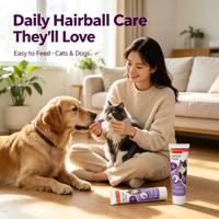 Expédition Rapide – Gel de Psyllium et Probiotiques Oméga-3 pour Chiens et Chats – Traitement Anti-Boules de Poils et Soutien de la Santé Intestinale pour Toutes Races