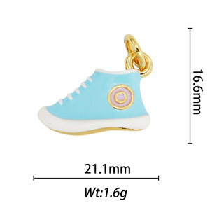 Animal Oil Drop Pendant Mixed Shapes Copper Plated For Necklace Making DIY Jewelry Accessories Dolphin Rabbit Dinosaur Giraffe - Product Image 4