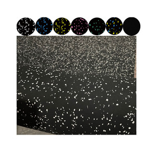 Rouleau de tapis de sol en caoutchouc pour salle de sport 3M-12Mm à absorption acoustique pour le <span class=keywords><strong>fitness</strong></span> - Product Image 1