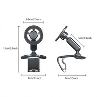Accessoires mobiles tendance Support de téléphone magnétique flexible à angle réglable à 360 degrés Mains libres Universel Tableau de bord Lit Bureau