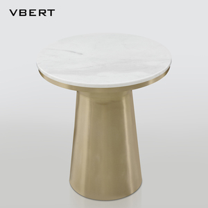 WBERT nordico Design moderno di lusso <span class=keywords><strong>in</strong></span> <span class=keywords><strong>marmo</strong></span> tavolino alto <span class=keywords><strong>piedi</strong></span> piccolo tavolino balcone semplice Casual creatività materiale metallico - Product Image 4