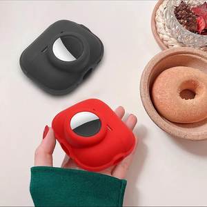 Coque en silicone anti-perte 2 en 1 compatible avec AirPod <span class=keywords><strong>Pro</strong></span> 2 et <span class=keywords><strong>AirTag</strong></span>, étui de protection anti-rayures avec lanière - Product Image 1