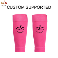 Logo personnalisé Football mollet Compression Manches Sportif enfants Footless Chaussettes Football Jambe Chaussettes Manches