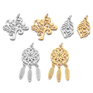 景祥厂家直销304L不锈钢镂空Diy手工饰品，抛光小挂件，<span class=keywords><strong>Cros</strong></span> - Product Image 3