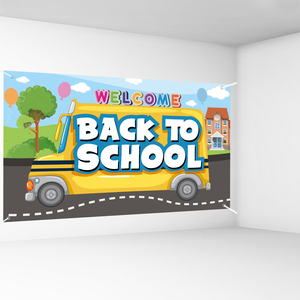 Maternelle retour à l'école toile <span class=keywords><strong>de</strong></span> <span class=keywords><strong>fond</strong></span> bannière venir premier jour <span class=keywords><strong>de</strong></span> l'école photographie <span class=keywords><strong>fond</strong></span> enfants classe fête décor fournitures - Product Image 3